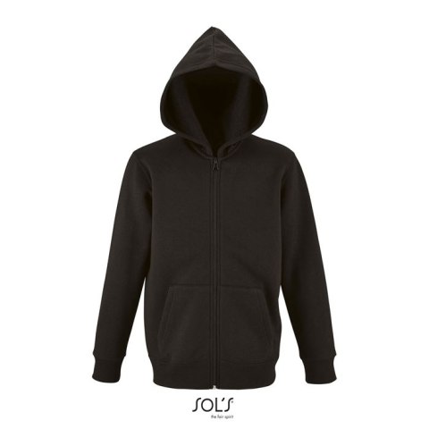 STONE Dziecięcy hoodie Czarny / Czarny opal XXL (S02092-BK-XXL)