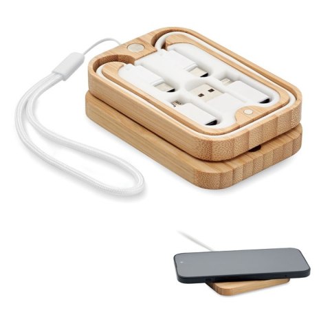 Bezprzewodowa ładowarka 15W z b drewna (MO2450-40) Bezprzewodowa ładowarka 15W z b drewna (MO2450-40)