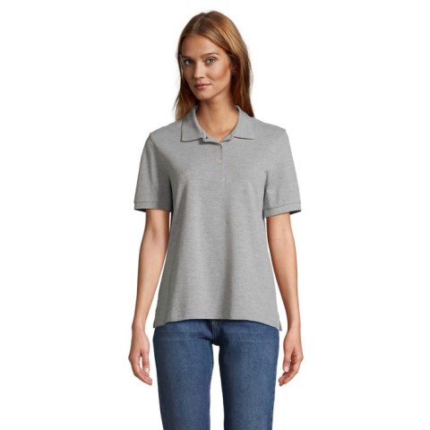 PACIFIC WOMEN POLO grey melange XL (S04440-GY-XL)