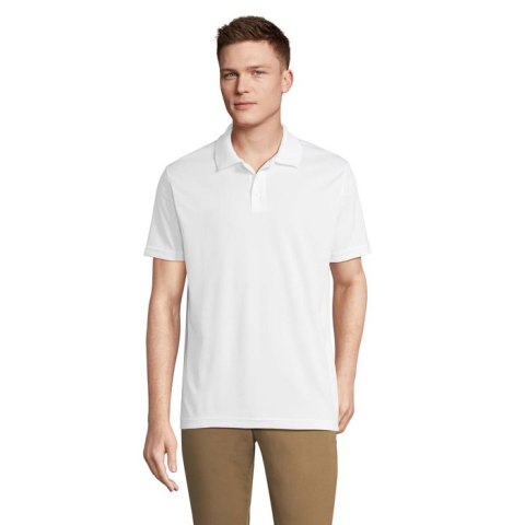 PITCHER UNISEX POLO Biały 3XL (S04442-WH-3XL)