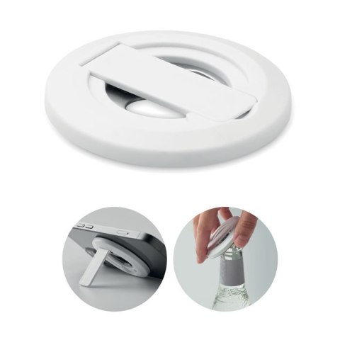 Uchwyt na telefon i otwieracz biały (MO2612-06)