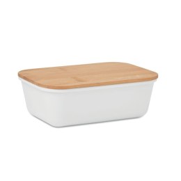 Lunchbox z bambusową pokrywką biały (MO6240-06)