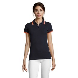PASADENA DAMSKA POLO french navy / neon orange XL (S00578-FO-XL)