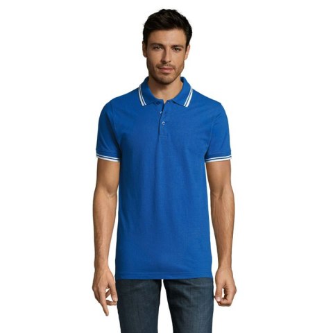 PASADENA Męskie polo 200g royal blue / white M (S00577-RW-M)