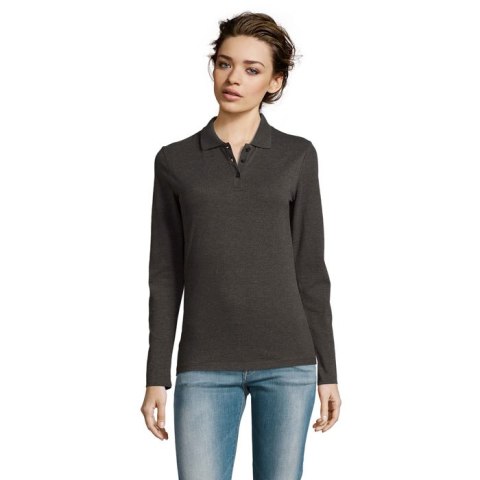 PERFECT LSL DAMSKA POLO 180 charcoal melange 3XL (S02083-CE-3XL)