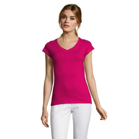 MOON Damski T-SHIRT 150g Fuchsia M (S11388-FU-M)