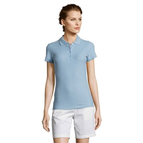 PEOPLE Damskie POLO 210g sky blue L (S11310-SP-L)