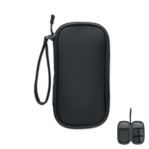Etui na akcesoria 600D RPET czarny (MO2859-03)