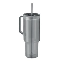 Kubek z RPET 1200ml przezroczysty szary (MO2964-27)
