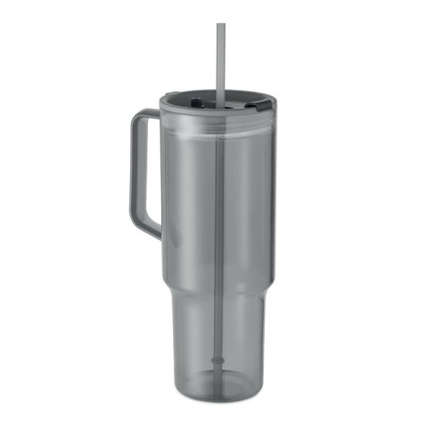 Kubek z RPET 1200ml przezroczysty szary (MO2964-27)