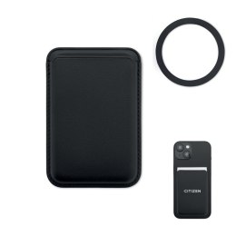 Magnetyczne etui na kartę czarny (MO2774-03)