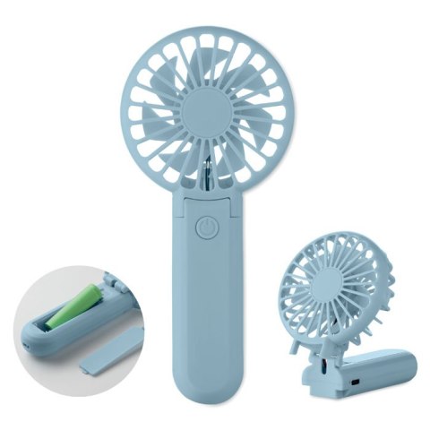 Przenośny, składany wentylator baby blue (MO2779-66)
