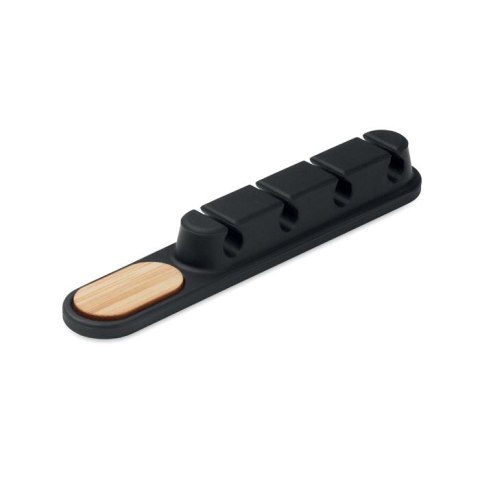 Silikonowy organizer kabli czarny (MO2824-03)