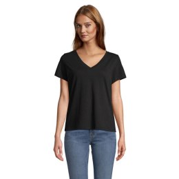 REGENT V T-SHIRT WOMEN deep black XS (S04766-DB-XS)