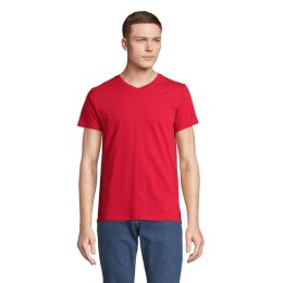 REGENT V V-NECK T-SHIRT Czerwony S (S04765-RD-S)