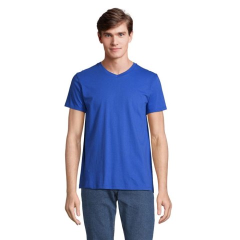 REGENT V V-NECK T-SHIRT Niebieski S (S04765-RB-S)