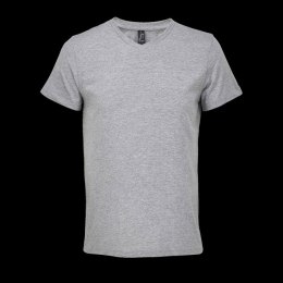 REGENT V V-NECK T-SHIRT szary melanż 3XL (S04765-GM-3XL)