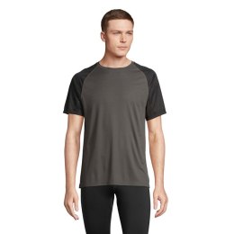 VORTEX RAGLAN T-SHIRT Black/Charcoal Grey XS (S04787-BI-XS)