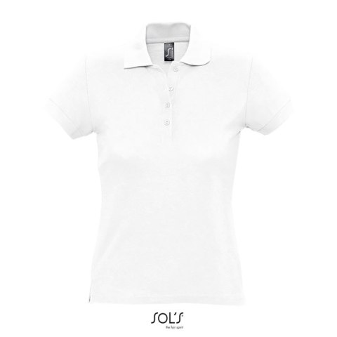 PASSION Damskie POLO 170g Biały M (S11338-WH-M)