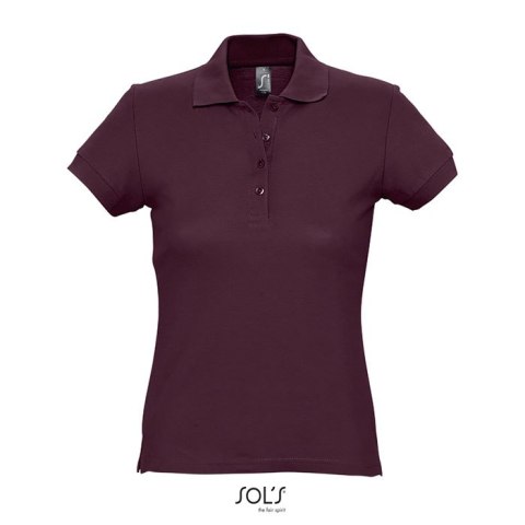 PASSION Damskie POLO 170g Burgundy M (S11338-BG-M)