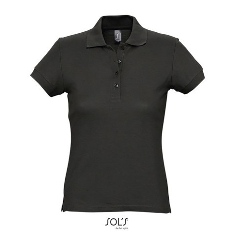 PASSION Damskie POLO 170g Czarny / Czarny opal M (S11338-BK-M)
