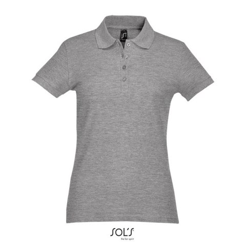 PASSION Damskie POLO 170g grey melange XXL (S11338-GY-XXL)
