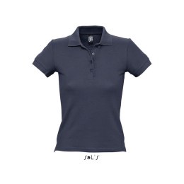 PEOPLE Damskie POLO 210g Granatowy M (S11310-NY-M)