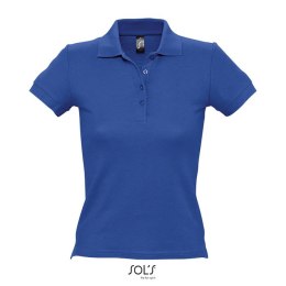 PEOPLE Damskie POLO 210g Niebieski M (S11310-RB-M)