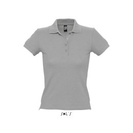 PEOPLE Damskie POLO 210g grey melange XXL (S11310-GY-XXL)
