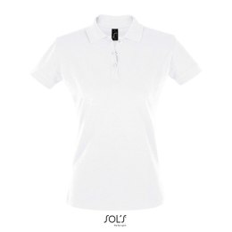 PERFECT Damskie POLO 180g Biały M (S11347-WH-M)