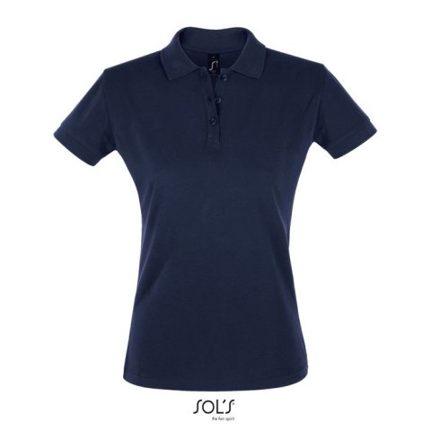 PERFECT Damskie POLO 180g French Navy L (S11347-FN-L)