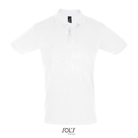 PERFECT Męskie POLO 180g Biały XS (S11346-WH-XS)
