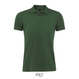 PERFECT Męskie POLO 180g Ciemno-zielony M (S11346-BO-M)