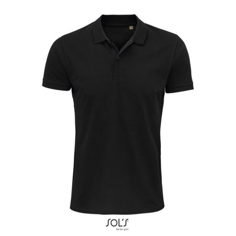 PLANET Męskie POLO 170g Czarny / Czarny opal 5XL (S03566-BK-5XL)