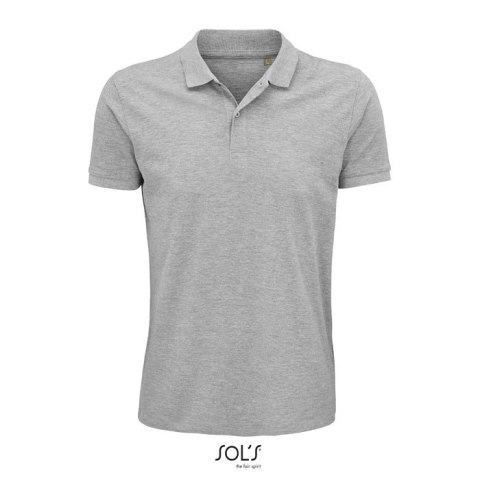 PLANET Męskie POLO 170g grey melange XL (S03566-GY-XL)