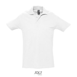 SPRINgII Męskie POLO 210g Biały L (S11362-WH-L)