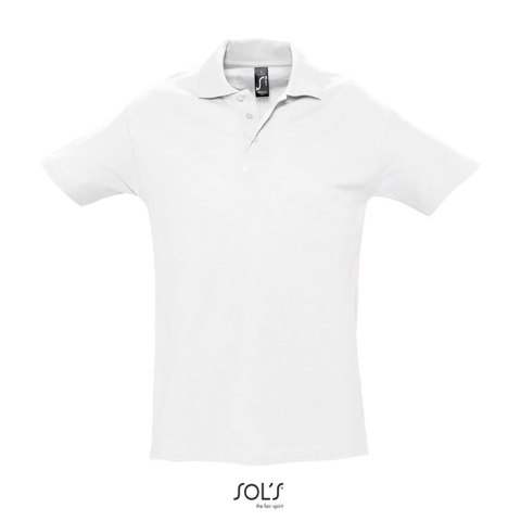 SPRINgII Męskie POLO 210g Biały XL (S11362-WH-XL)