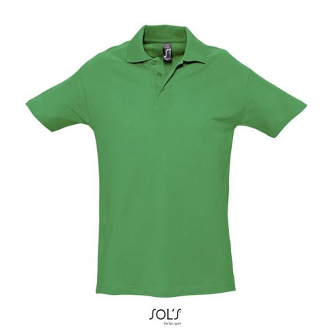 SPRINgII Męskie POLO 210g Zielony XXL (S11362-KG-XXL)