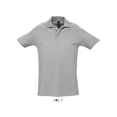 SPRINgII Męskie POLO 210g grey melange L (S11362-GY-L)