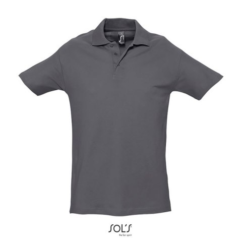 SPRINgII Męskie POLO 210g mysi szary XXL (S11362-MU-XXL)