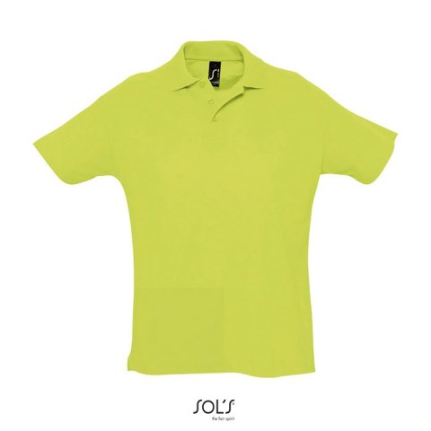 SUMMER II Męskie POLO 170g Apple Green L (S11342-AG-L)