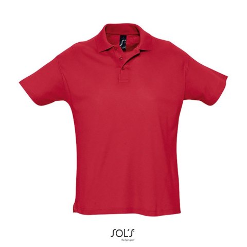 SUMMER II Męskie POLO 170g Czerwony XL (S11342-RD-XL)