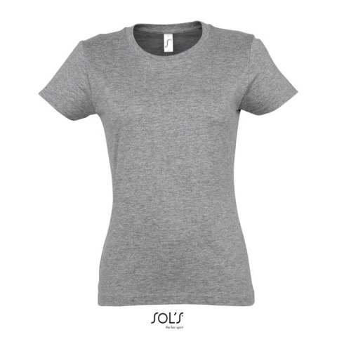 IMPERIAL Damski T-SHIRT 190 szary melanż XXL (S11502-GM-XXL)