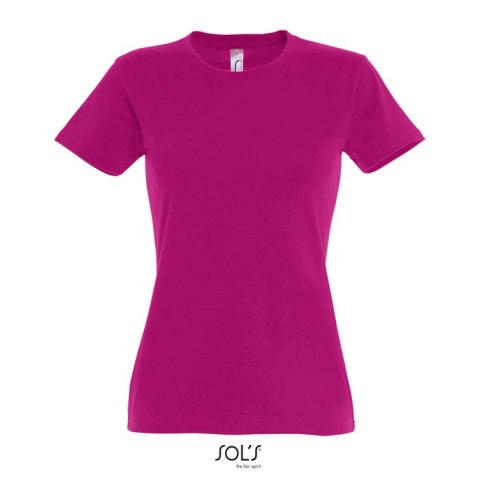 IMPERIAL Damski T-SHIRT 190g Fuchsia S (S11502-FU-S)