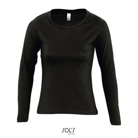 MAJESTIC Damski T-SHIRT 150 deep black XXL (S11425-DB-XXL) MAJESTIC Damski T-SHIRT 150 deep black XXL (S11425-DB-XXL)