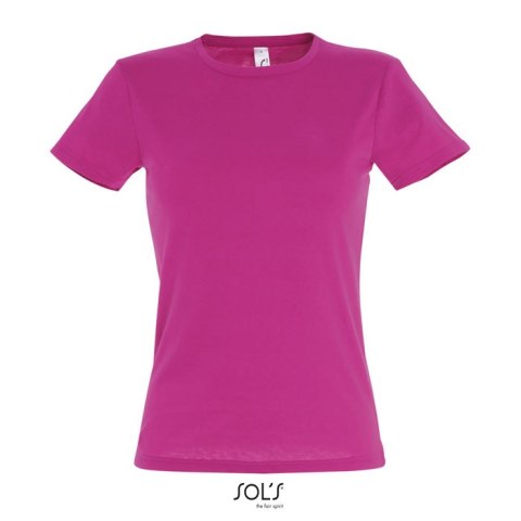 MISS Damski T-SHIRT 150g Fuchsia XXL (S11386-FU-XXL) MISS Damski T-SHIRT 150g Fuchsia XXL (S11386-FU-XXL)