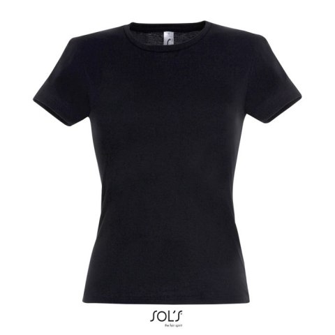 MISS Damski T-SHIRT 150g deep black XL (S11386-DB-XL) MISS Damski T-SHIRT 150g deep black XL (S11386-DB-XL)