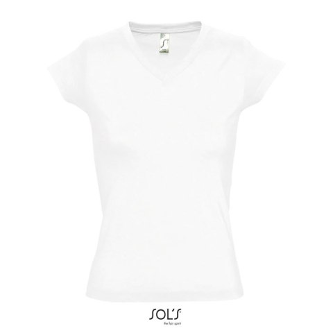 MOON Damski T-SHIRT 150g Biały M (S11388-WH-M) MOON Damski T-SHIRT 150g Biały M (S11388-WH-M)