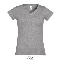 MOON Damski T-SHIRT 150g szary melanż M (S11388-GM-M)