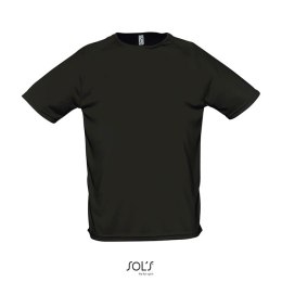 SPORTY Męski T-SHIRT 140g Czarny / Czarny opal 3XL (S11939-BK-3XL)